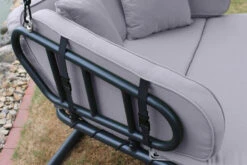 LECO Hollywoodliege, Anthrazit/lichtgrau, Stahl/Polyester, 264x185x195cm, 2 Pers, Inkl. Polster 9 LECO Hollywoodliege, Anthrazit/lichtgrau, Stahl/Polyester, 264x185x195cm, 2 Pers, Inkl. Polster -Beste Gartenmöbel Geschäfte 3 20111.jpg