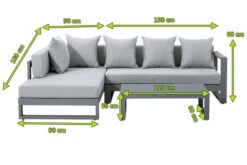 OUTFLEXX Willis Loungemöbel, Grau, Aluminium, 5 Personen, Tisch 110x60x36 Cm, Tischplatte Aus Glas -Beste Gartenmöbel Geschäfte 3 20131.jpg