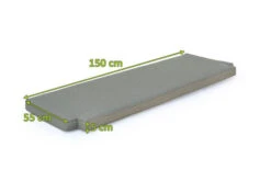 OUTFLEXX Bankauflage, Grau, Olefin, 140x55x5cm, Für Ontario Bank 18309, Handwäsche -Beste Gartenmöbel Geschäfte 3 20341.jpg