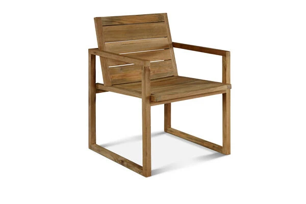 OUTFLEXX Anok Esstischgarnitur, Natur, Recycled FSC-Teak, Esstisch 200x100cm, 1x Bank 200x40cm, 3x Stuhl 2 OUTFLEXX Anok Esstischgarnitur, Natur, Recycled FSC-Teak, Esstisch 200x100cm, 1x Bank 200x40cm, 3x Stuhl – Bild 2