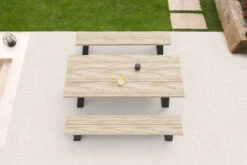 OUTFLEXX Zero Esstischgarnitur, Dark Grey/natur, Alu/recycled FSC-Teak, Esstisch 240x100cm, 2x Bank 240x40cm 12 OUTFLEXX Zero Esstischgarnitur, Dark Grey/natur, Alu/recycled FSC-Teak, Esstisch 240x100cm, 2x Bank 240x40cm -Beste Gartenmöbel Geschäfte 3 20602.jpg