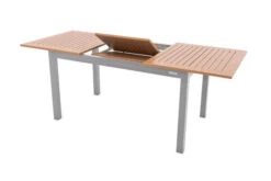 DOPPLER Expert Esstisch, Silber/Holzoptik, Aluminium, 150-210x90 Cm, Ausziehbar 10 DOPPLER Expert Esstisch, Silber/Holzoptik, Aluminium, 150-210x90 Cm, Ausziehbar -Beste Gartenmöbel Geschäfte 3 20899.jpg