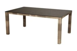 Ploß Rabida Dining Set, Champagner-meliert, Polyrattan, Tisch 180x110 Cm, 6 Sessel -Beste Gartenmöbel Geschäfte 3 21058.jpg