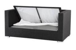 OUTFLEXX 2-Sitzer Sofa, Schwarz, Polyrattan 152x85x70cm, Inkl. Polster Und Wasserfeste Kissenbox 7 OUTFLEXX 2-Sitzer Sofa, Schwarz, Polyrattan 152x85x70cm, Inkl. Polster Und Wasserfeste Kissenbox -Beste Gartenmöbel Geschäfte 3 2392 2 BOX.jpg