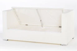 OUTFLEXX 2-Sitzer Sofa, Weiß, Polyrattan, 152x85x70cm, Inkl. Polster, Wasserfeste Kissenbox -Beste Gartenmöbel Geschäfte 3 2511 2 BOX.jpg