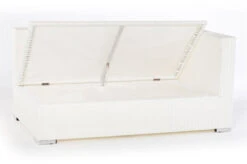 OUTFLEXX 2-Sitzer Ecksofa, Weiß, Polyrattan, 145x85x70cm, Armlehne Li, Inkl. Polster, Wasserfeste Kissenbox -Beste Gartenmöbel Geschäfte 3 2511 3 BOX.jpg