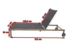 OUTFLEXX Rollliege, Schwarz, Edelstahl/Textilene, Verstellbare Rückenlehne, 212x71x36cm 10 OUTFLEXX Rollliege, Schwarz, Edelstahl/Textilene, Verstellbare Rückenlehne, 212x71x36cm -Beste Gartenmöbel Geschäfte 3 7100 1.jpg