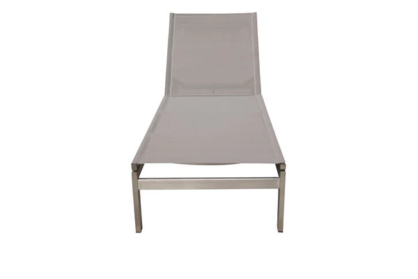 OUTFLEXX Rollliege, Taupe, Edelstahl/Textilene, Verstellbare Rückenlehne, 212x71x36cm 3 OUTFLEXX Rollliege, Taupe, Edelstahl/Textilene, Verstellbare Rückenlehne, 212x71x36cm – Bild 3