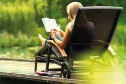 HARTMAN Da Vinci Gartenliege, Xerix/anthrazit, Alu/Textilene, 170 X 82 X 30 Cm, Mit FSC-Teak-Armlehnen 8 HARTMAN Da Vinci Gartenliege, Xerix/anthrazit, Alu/Textilene, 170 X 82 X 30 Cm, Mit FSC-Teak-Armlehnen -Beste Gartenmöbel Geschäfte 4 11664 1.jpg