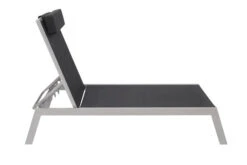 VILLANA Gartenliege, Silber/schwarz, Aluminium/Textil, 198 X 60 X 32 Cm, Verstellbar -Beste Gartenmöbel Geschäfte 4 13400.jpg