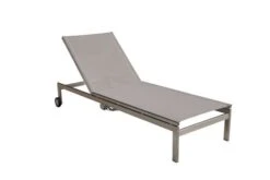 OUTFLEXX 2er-Set Rollliege, Taupe, Edelstahl/Teak, 212x71x36cm, Mit Beistelltisch 45x45cm -Beste Gartenmöbel Geschäfte 4 14171.jpg