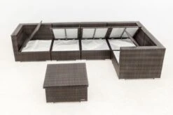 OUTFLEXX Loungemöbel-Set, 5 Pers, Braun Marmoriert, Polyrattan, Wasserfeste Kissenbox, Inkl. Loungetisch 13 OUTFLEXX Loungemöbel-Set, 5 Pers, Braun Marmoriert, Polyrattan, Wasserfeste Kissenbox, Inkl. Loungetisch -Beste Gartenmöbel Geschäfte 4 16064 BOX D.jpg