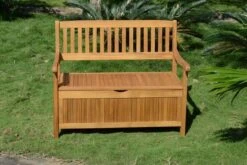 Ploß Aufbewahrungsbank, FSC-Akazie, 107 X 59 X 90 Cm, Inkl. Zinkbeschlägen -Beste Gartenmöbel Geschäfte 4 16526.jpg