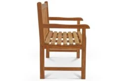 OUTFLEXX Ontario 3-Sitzer Gartenbank, Natur, Teakholz, 150x62x92cm, Fein Geschliffen -Beste Gartenmöbel Geschäfte 4 18309.jpg