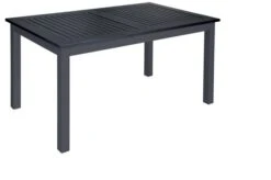 DOPPLER Expert Esstischgarnitur, Anthrazit/schwarz, Alu/Textilene, 6 Stapelsessel, 150-210x90cm -Beste Gartenmöbel Geschäfte 4 18961.jpg