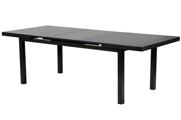 KETTLER BasicPlus Esstischgarnitur, Anthrazit, Alu/Textilene, Tisch 180/240x100cm, 8 Stapelsessel 4 KETTLER BasicPlus Esstischgarnitur, Anthrazit, Alu/Textilene, Tisch 180/240x100cm, 8 Stapelsessel – Bild 4