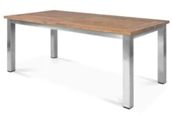 STERN Cardiff Esstischgruppe, Silber/silbergrau, Edelstahl/Teak, Tisch 200/260 X 100 Cm, 6 Stapelsessel -Beste Gartenmöbel Geschäfte 4 19754.jpg