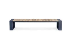 OUTFLEXX Kona Bank, Dark Grey/natur, Alu/recycled FSC®-Teak, 240x40x45cm, Rustikal Gebürstet, U-Gestell 8 OUTFLEXX Kona Bank, Dark Grey/natur, Alu/recycled FSC®-Teak, 240x40x45cm, Rustikal Gebürstet, U-Gestell -Beste Gartenmöbel Geschäfte 4 20327.jpg