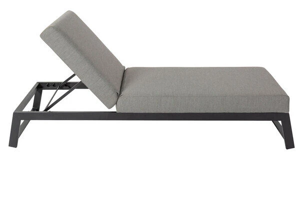 OUTFLEXX Allure Sonnenliege, Flanelle, Alu/Sunbrella, 211 X 74 X 44,5 Cm, Verstellbare Kopfstütze 4 OUTFLEXX Allure Sonnenliege, Flanelle, Alu/Sunbrella, 211 X 74 X 44,5 Cm, Verstellbare Kopfstütze – Bild 4