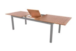 DOPPLER Expert Esstischgarnitur, Silber/Holzoptik/beige, Alu/Textilene, 6x Multipositionssessel, 220-280x100 Cm -Beste Gartenmöbel Geschäfte 4 21202.jpg