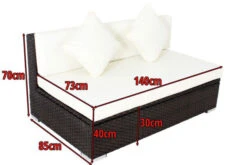 OUTFLEXX 2-Sitzer Mittelelement, Braun, Polyrattan, 140x85x70cm, Inkl. Polster, Wasserfeste Kissenbox -Beste Gartenmöbel Geschäfte 4 2393 16 BOX.jpg