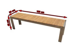 OUTFLEXX Bank Aus Edelstahl/FSC-Teakholz, 160x38x45cm -Beste Gartenmöbel Geschäfte 4 7102.jpg
