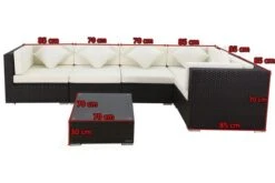 OUTFLEXX Ecklounge-Set Polyrattan, Braun, Für 5 Personen, Inkl. Kaffeetisch, Wasserfeste Kissenbox -Beste Gartenmöbel Geschäfte 5 1304 BOX B.jpg