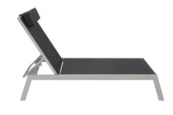 VILLANA Gartenliege, Silber/schwarz, Aluminium/Textil, 198 X 60 X 32 Cm, Verstellbar -Beste Gartenmöbel Geschäfte 5 13400.jpg