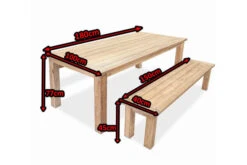 OUTFLEXX Esstischset, Tisch 180x90cm, Bank 150x40cm, Recycled Teak, Plattenstärke 30mm 9 OUTFLEXX Esstischset, Tisch 180x90cm, Bank 150x40cm, Recycled Teak, Plattenstärke 30mm -Beste Gartenmöbel Geschäfte 5 14050.jpg