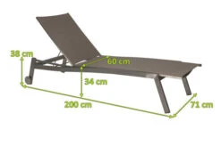 STERN Allround Rollenliege, Silber/taupe, Edelstahl/Textil, 200x71x38 Cm, Verstellbare Rückenlehne 14 STERN Allround Rollenliege, Silber/taupe, Edelstahl/Textil, 200x71x38 Cm, Verstellbare Rückenlehne -Beste Gartenmöbel Geschäfte 5 15897 1.jpg