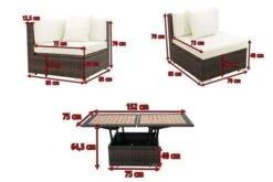 OUTFLEXX Loungemöbel-Set, 5 Pers, Braun Marmoriert, Polyrattan, Wasserfeste Kissenbox, Inkl. Loungetisch 14 OUTFLEXX Loungemöbel-Set, 5 Pers, Braun Marmoriert, Polyrattan, Wasserfeste Kissenbox, Inkl. Loungetisch -Beste Gartenmöbel Geschäfte 5 16064 BOX D.jpg