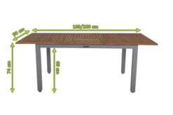VILLANA Ausziehtisch, FSC-Akazienholz / Aluminium, Silber,150/200 X 90 X 74 Cm 14 VILLANA Ausziehtisch, FSC-Akazienholz / Aluminium, Silber,150/200 X 90 X 74 Cm -Beste Gartenmöbel Geschäfte 5 16456.jpg