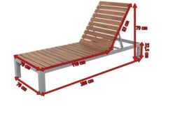 VILLANA Gartenliege, Alu / FSC-Akazienholz, 200 X 70 X 33 Cm, 4-Stufen Verstellbar -Beste Gartenmöbel Geschäfte 5 16457.jpg