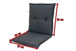 DOPPLER Comfort Stuhlauflage Niederlehner, Anthrazit, Polyester, 100 X 50 X 7 Cm -Beste Gartenmöbel Geschäfte 5 17432.jpg