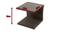 Ploß Rocking Beistelltisch, Grau/braun-meliert, Polyrattan, 50x45x50 Cm, Glasplatte In Steinoptik -Beste Gartenmöbel Geschäfte 5 18217.jpg