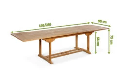 OUTFLEXX Ontario Ausziehtisch, Natur, Teakholz, 195/295x90cm, Fein Geschliffen -Beste Gartenmöbel Geschäfte 5 18311.jpg