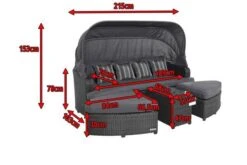 OUTFLEXX Houston Loungebett, Grau, Polyrattan, Doppel-halbrund, Viele Stellmöglichkeiten, Dach Klappbar -Beste Gartenmöbel Geschäfte 5 18543.jpg