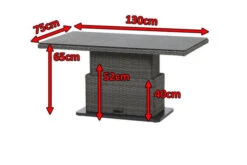 SIENA GARDEN Porto Lifttisch, Grau, Alu / Gardino®-Geflecht, 130 X 75 X 40/52/65 Cm, Höhenverstellbar, Spraystone Platte -Beste Gartenmöbel Geschäfte 5 18644.jpg