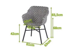 HARTMAN Delphine Armlehnensessel, Schwarz/weiß, Alu/Kunststoff 13 HARTMAN Delphine Armlehnensessel, Schwarz/weiß, Alu/Kunststoff -Beste Gartenmöbel Geschäfte 5 18696.jpg