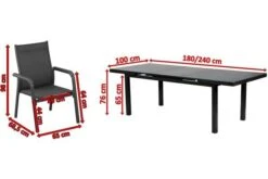 KETTLER BasicPlus Esstischgarnitur, Anthrazit, Alu/Textilene, Tisch 180/240x100cm, 8 Stapelsessel 17 KETTLER BasicPlus Esstischgarnitur, Anthrazit, Alu/Textilene, Tisch 180/240x100cm, 8 Stapelsessel -Beste Gartenmöbel Geschäfte 5 19316.jpg