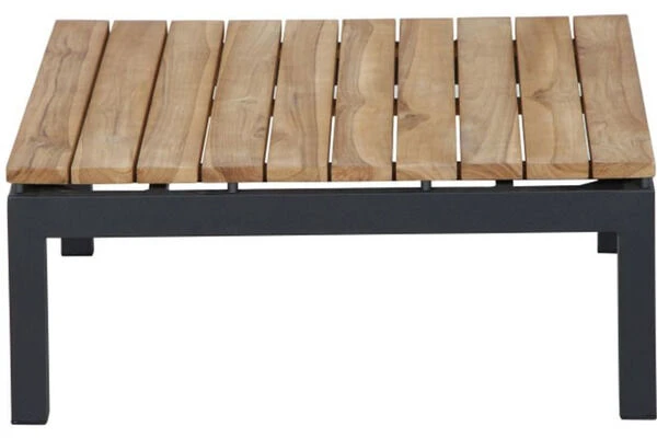 SIENA GARDEN Alvida Loungetisch, Anthrazit/natur, Aluminium/Teakholz, 74x74 Cm 6 SIENA GARDEN Alvida Loungetisch, Anthrazit/natur, Aluminium/Teakholz, 74x74 Cm – Bild 6