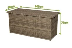 Ploß Rabida Kissenbox, Champagner-meliert, Polyrattan, 145x58x73 Cm, Inkl. Inlay 24 Ploß Rabida Kissenbox, Champagner-meliert, Polyrattan, 145x58x73 Cm, Inkl. Inlay -Beste Gartenmöbel Geschäfte 5 20174.jpg