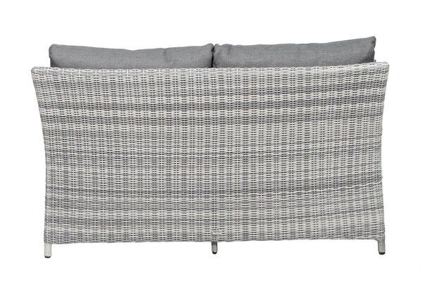 SIENA GARDEN Soria 2-Sitzer Loungesofa, Ice Grey, Alu / Gardino®-Geflecht, 149x87x88 Cm 5 SIENA GARDEN Soria 2-Sitzer Loungesofa, Ice Grey, Alu / Gardino®-Geflecht, 149x87x88 Cm – Bild 5
