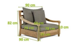 OUTFLEXX Stuhl, Natur, Recycled FSC®-Teak, 90X90x82cm, Inkl. Kissen, Mit Armlehnen -Beste Gartenmöbel Geschäfte 5 20311.jpg