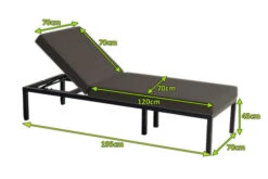 HARTMAN Eva Loungeliege, Sooty, Sunbrella, 195 X 70 X 45 Cm, Rückenlehne Verstellbar, Hohe Liegefläche 12 HARTMAN Eva Loungeliege, Sooty, Sunbrella, 195 X 70 X 45 Cm, Rückenlehne Verstellbar, Hohe Liegefläche -Beste Gartenmöbel Geschäfte 5 20468.jpg