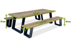 OUTFLEXX Zero Esstischgarnitur, Dark Grey/natur, Alu/recycled FSC-Teak, Esstisch 240x100cm, 2x Bank 240x40cm 14 OUTFLEXX Zero Esstischgarnitur, Dark Grey/natur, Alu/recycled FSC-Teak, Esstisch 240x100cm, 2x Bank 240x40cm -Beste Gartenmöbel Geschäfte 5 20602.jpg