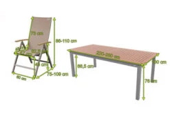 DOPPLER Expert Esstischgarnitur, Silber/Holzoptik/beige, Alu/Textilene, 6x Multipositionssessel, 220-280x100 Cm -Beste Gartenmöbel Geschäfte 5 21202.jpg