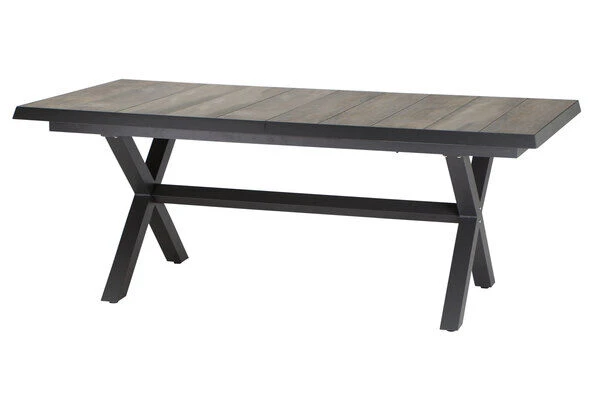 SIENA GARDEN Velia / Sincro Dining Set, Anthrazit/natur-grau, Alu/Ranotex/Keramik, 10 Sessel, Ausziehtisch 205/265 X 103 Cm 5 SIENA GARDEN Velia / Sincro Dining Set, Anthrazit/natur-grau, Alu/Ranotex/Keramik, 10 Sessel, Ausziehtisch 205/265 X 103 Cm – Bild 5