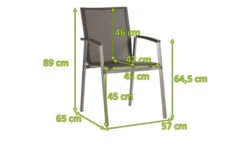 STERN New Top Stapelsessel, Graphit/silbergrau, Aluminium/Textil, 65x57x89 Cm, Pulverbeschichtet, Stapelbar 11 STERN New Top Stapelsessel, Graphit/silbergrau, Aluminium/Textil, 65x57x89 Cm, Pulverbeschichtet, Stapelbar -Beste Gartenmöbel Geschäfte 5 21913.jpg