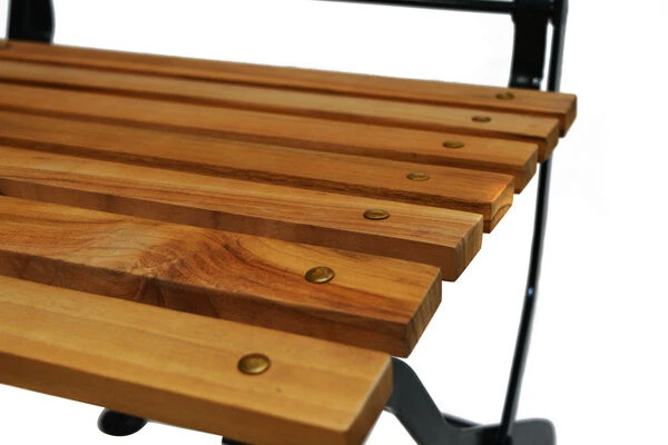 Klappstuhl Verona Aus FSC Teak/Eisen Von Ploß In Natur/grün 6 Klappstuhl Verona Aus FSC Teak/Eisen Von Ploß In Natur/grün – Bild 6